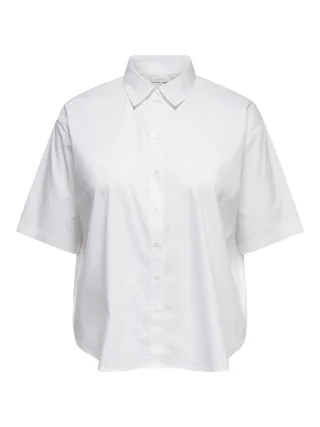 ONLY CARMAKOMA - CARBERSA 2/4 SHIRT WVN Bright White - Gr. - 50