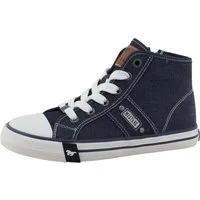 Mustang Shoes Gaspare Sneaker Freizeitschuh, Schnürboots, High Top-Sneaker mit Nieten