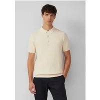 s.Oliver Longpullover Strickpullover Poloshirt aus weichem Strukturstrick