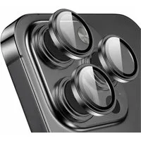OLi Kamera-Hülle 2X Kamera Glasschutz für iPhone 17/16/15/ 14/ 13/ 12/ 11 Serie für, 2X PAKUNG SET Hochwertiger Maximale Sicherheit Schwarz