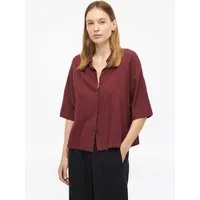 s.Oliver Kurzarmbluse Bluse Kurzarm-Bluse aus Leinenmix