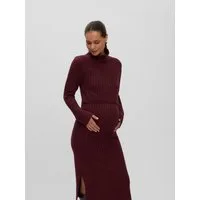 Mamalicious Strickkleid MLSUNIVA JUNE LS KNIT MIDI DRESS 2F NOOS Materialmix, regular fit