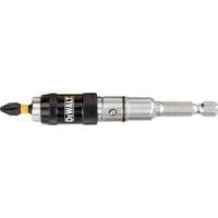 Bithalter DT7505, schwenkbar, schlagfest, 1/4", Bit-Satz mit Extreme Impact Torsion Bit