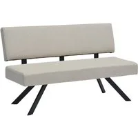 byLIVING Sitzbank TORONTO, Webstoff, bis 160 kg, Taschenfederkern, 4-Fußgestell, 3 Sitzplätze