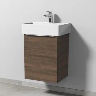 Sanipa 3way Waschtischunterbau zu Duravit Dura Square Waschtisch mit 1 Tür, Eiche-Arizona UM42480
