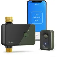Diivoo Bewässerungssystem Bewässerungscomputer Smart, APP, WLAN, 1-Zonen Bewässerungssystem, (Smarte Zeitschaltuhr Kompatibel mit APP/Alexa/Google Home)