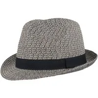 Breiter Strohhut knautschbarer Borten-Trilby