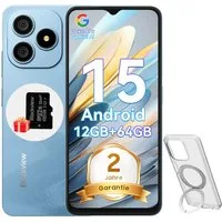 blackview WAVE 9C Android 15 AI Smartphone (6.56 Zoll, 64 GB Speicherplatz, 13 MP Kamera, 13MP, Android 15, fingerprint, OTG)