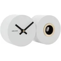 Karlsson Uhr Wanduhr Duo Cuckoo Matt White