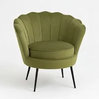 ebuy24 Relaxsessel Nice Sessel Velour grün.