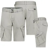 SUBLEVEL Cargoshorts Herren Cargo Shorts kurze Hose Bermuda Knielang Short Sommer + Gürtel