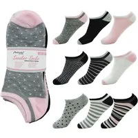 VewoTex Sneakersocken 10er Pack Damen Sneaker Socken » Set 10 Paar Strümpfe (Packung, 10-Paar, 10er Pack) » Sneakersocken & Kurzsocken in Einheitsgröße (36-41)