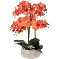 Kunstpflanze Künstliche Orchidee SANAE im Blumentopf, 65 cm Zimmerpflanze, Atmosphera Créateur d'intérieur, Höhe 65 cm