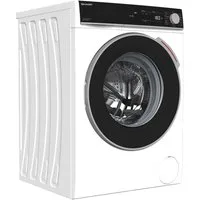 Sharp Waschmaschine ES-NFA816BW1NA-DE, 8 kg, 1600 U/min, AquaStop, AllergySmart, LED-Display, WaveCabinet