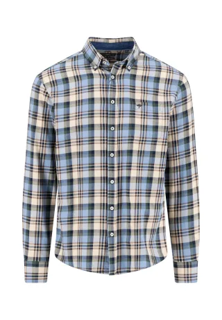 FYNCH-HATTON - Multicolor Flannel Check, B.D., 1/1 sand - Gr. - L