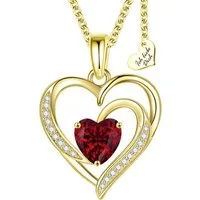 Limana Herzkette Damen Herz Kette Silber 925 vergoldet Geschenk für Frauen stilvoll (inkl. Geschenkdose und Tasche Frauenkette Damenkette), Liebesgeschenk Liebe Schmuck für Ehefrau Freundin Mutter Oma