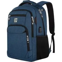 HAUSS SPOLE Laptoprucksack Reisetasche Rucksäcke mit USB-Ladeport, wasserdicht, verstellbare (mit USB-Ladeanschluss, Laptopfach und Anti Diebstahl Tasche, Backpack mit Laptopfach), Oxford-Stoff, Polyester