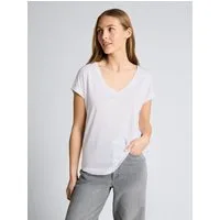 TOM TAILOR Denim T-Shirt T-Shirt T-Shirt mit V-Ausschnitt