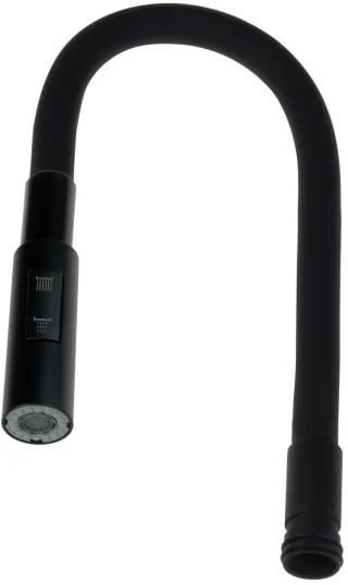 Neuesbad ELASTIC Auslauf mit Schwarz SPRAY für BOC N74M MIXERS, Schwarz NB1DEABAN74W1