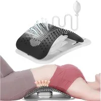 Mutig Rückentrainer Rückenstrecker mit Massagepunkten, Verstellbare Lendenstütze, (für unteren & oberen Rücken), Ergonomisches Stretchgerät für Zuhause, Fitness & Entspannung