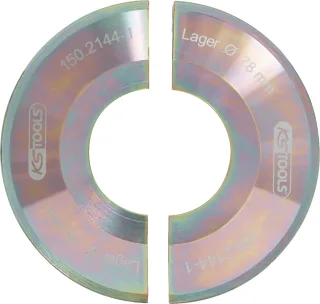 KS Tools Halbschalen-Satz, 2 tlg (gold) - 150.2144-1