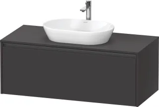 Duravit Ketho.2 Konsolenwaschtischunterbau wandhängend Graphit Supermatt 1200x550x459 mm - K24887080 K24887080800000