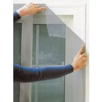 BURI Fliegengitter-Gewebe Fensterfliegengitter 100x100cm weiß schwarz Insektenschutz Fliegennetz