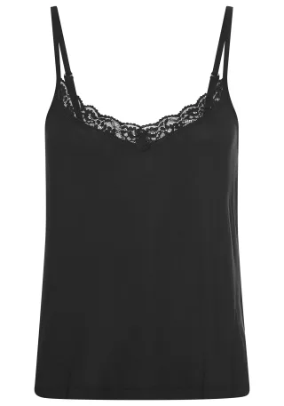LASCANA - LASCANA LAS pretty lace top black - Gr. - 34