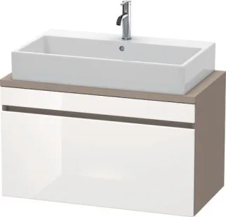 Duravit DuraStyle Konsolenwaschtischunterbau wandhängend Weiß & Basalt Hochglanz & Matt 900x478x512  DS530302243