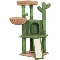 Yaheetech Kratzbaum 106,5 cm (H) Katzenkratzbaum, Stabiler Katzenbaum Kletterbaum Katzenmöbel für kleine/mittlere Katzen