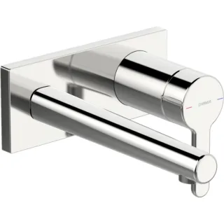 Hansa Hansadesigno Fertigmontageset 51092183 Waschtischarmatur, Wandmontage, Ausladung 194 mm, chrom