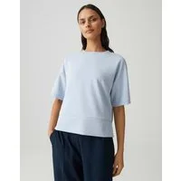 OPUS Sweatshirt Sweatshirt GASOPI Loose aus Modal Mix