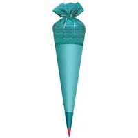 Roth Schultüte Stoffbezug Türkis, Stoffbezug 70 cm Türkis, rund