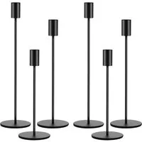 SURFOU Kerzenständer Kerzenhalter 6er-Set Kerzenhalter, Kerzenständer, Metall, (Set, 6 St., 6x Kerzenständer), Metall Kerzenhalter, 33/28/23cm