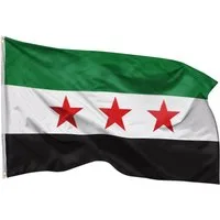 PHENO FLAGS Flagge Syrien Flagge - Syrienfahne 90 x 150 cm, Strapazierfähige Fahne für Fahnenmast, mit 2 Ösen