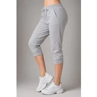 S&S Jogginghose Jogginghose 3/4 Hose Damen Caprihose Kurze Hose (Packung, 1-tlg., Jogginghosen) Bequeme Sporthose mit Kordelzug