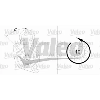 Valeo Anlasser 1,8 kW Seat Skoda VW 455675