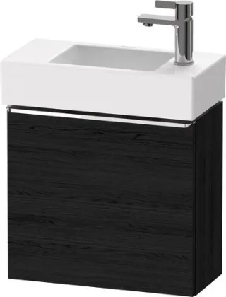 Duravit D-Neo Waschtischunterbau wandhängend Eiche Schwarz Matt 484x222x440 mm - DE4219L10160000 DE4219L10160000