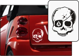 Aufkleber "Ass"