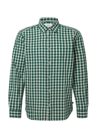 s.Oliver Red Label - Regular Fit: Kariertes Hemd mit Kentkragen grün - Gr. - M