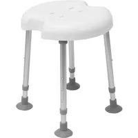 Drive Medical Duschhocker Drive Medical Delphi 2 Plus Duschhocker mit 2 Hygieneaussparungen, höhenverstellbar, zwei Hygieneaussparungen, Belastbarkeit 180 kg