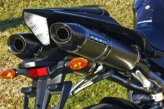 Sport Auspuff Bodis Oval Black Yamaha YZF 1000 R1 RN19 Bj. 2007-2008 +ABE