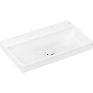 hansgrohe Xelu Q Aufsatzwaschtisch 61023450 800x480mm, ohne Hahnloch/Überlauf, geschliffen, weiß
