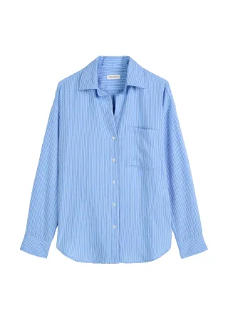 Marc OPolo Casual - Streifenbluse relaxed White - Gr. - 38