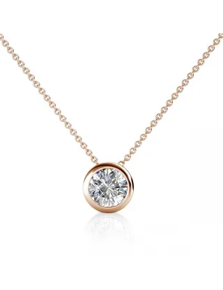 Simplicity Anhänger - Rose Gold und Kristall