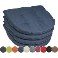 sunnypillow Stuhlkissen 4er Set Auflage 40x40 für Stühle, Bänke in Haus und Garten dick 5cm, Sitzkissen Sitzauflage Stuhlauflage Gartenkissen Esszimmerstuhl