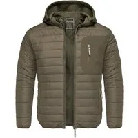 Amaci&Sons Steppjacke MACON Hybrid Steppjacke Hybrid Softshell Herren Outdoor Kapuzen Jacke