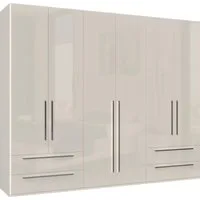 OTTO home Kleiderschrank Piano, UV lackiert, hochglänzend in beige oder weiß, FSC-zertifiziert (mit 4 Schubladen) 272 oder 317cm breit, Höhe 224cm, mit Soft-Close Funktion
