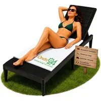 ONDIS24 Gartenliege Sonnenliege Sirolo anthrazit Rattanoptik aus UV-beständigem Kunststoff, 1 St., 60 x 186 x 29 cm mit verstellbarer Rückenlehne für Terrasse & Pool