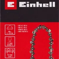 Einhell Akku-Kettensäge Sägekette 25cm, 3/8", 40 TG, 1,1 mm GE-LC 18/25 Li, GE-LC 18/25 Li